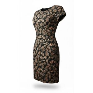 Maggy London Paisley Sheath Dress Career Cocktail Work Linen Blend‎ Size 10